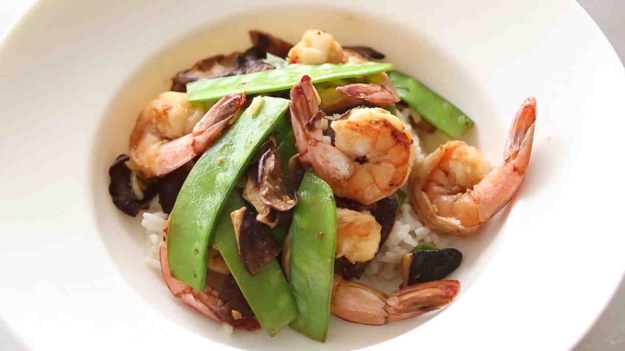 Shrimp and Snow Pea Stir-Fry pictures pics Shrimp and Snow Pea Stir-Fry